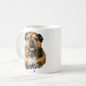 Schattigee Franse Bulldog Foto Koffiemok (Voorkant links)
