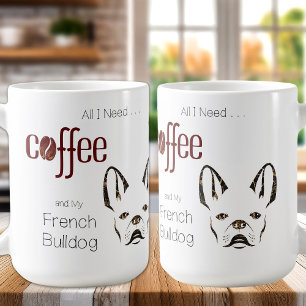 Schattigee Franse Bulldog Frenchie Chic Hondenlief Koffiemok