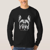 Schattigee Franse Bulldog Frenchie Hondeneigenaar  T-shirt (Voorkant)