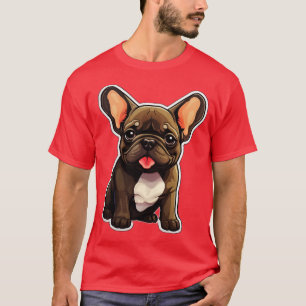 Schattigee Franse Bulldog Frenchie Hondenliefhebbe T-shirt