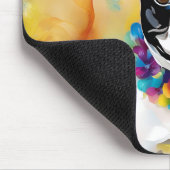 Schattigee Franse Bulldog "Frenchie" Kleurrijke Mo Muismat (Hoek)