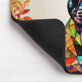 Schattigee Franse Bulldog "Frenchie" Kleurrijke Mo Muismat (Hoek)