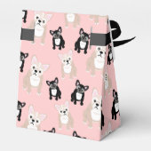 Schattigee Franse Bulldog Frenchie Pattern met Mon Bedankdoosjes (Achterkant)