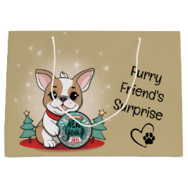 Schattigee Franse Bulldog Funny Happy New Year Groot Cadeauzakje