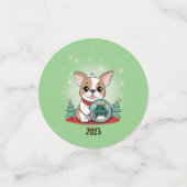 Schattigee Franse Bulldog Funny Oudejaarsavond Fee Confetti (Kleine voorkant)