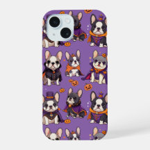 Schattigee Franse Bulldog Halloweenpatroon