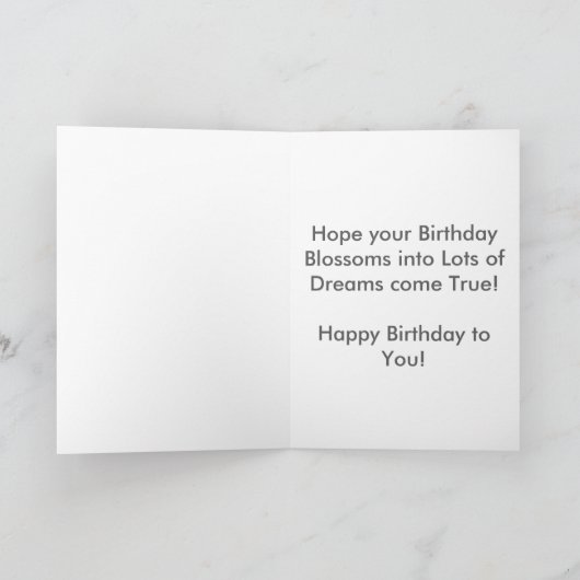 Schattigee Franse Bulldog Happy Birthday Wenskaart Kaart (Binnen)