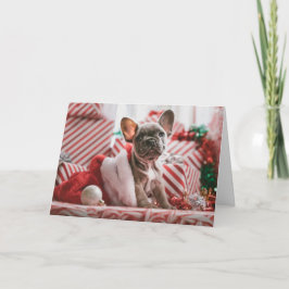 Schattigee Franse Bulldog Hondenliefhebber Kerst K Kaart