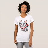 Schattigee Franse Bulldog Ladybug T-shirt (Voorkant volledig)