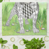 Schattigee Franse Bulldog Lover keukenhanddoek (Gevouwen)