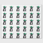 Schattigee Franse Bulldog met Pet St. Patrick's Da Cadeaupapier (Vlak)