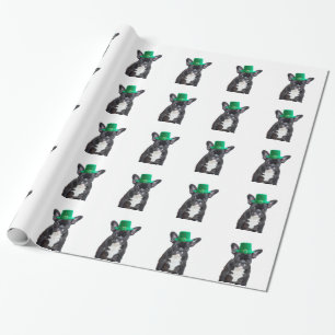 Schattigee Franse Bulldog met Pet St. Patrick's Da Cadeaupapier