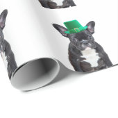 Schattigee Franse Bulldog met Pet St. Patrick's Da Cadeaupapier (Rol Hoek)