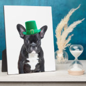 Schattigee Franse Bulldog met Pet St. Patrick's Da Fotoplaat (Zijkant)