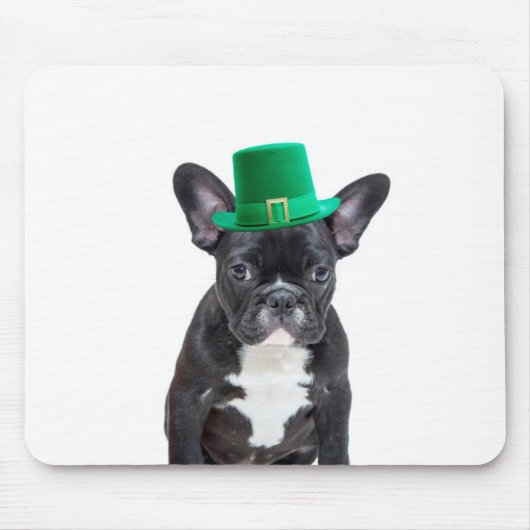 Schattigee Franse Bulldog met Pet St. Patrick's Da Muismat (Voorkant)