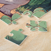 Schattigee Franse Bulldog pastel cowboy Legpuzzel (Zijkant)