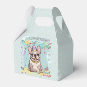 Schattigee Franse Bulldog Pastel Het is mijn verja Bedankdoosjes (Achterkant)