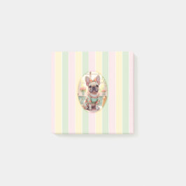 Schattigee Franse Bulldog Pastel Lines Cottagecore Post-it® Notes
