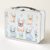 Schattigee Franse Bulldog Pastel Pattern (Voorkant)