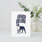 Schattigee Franse Bulldog Pet Breed Lover Briefkaart (Staand voorkant)