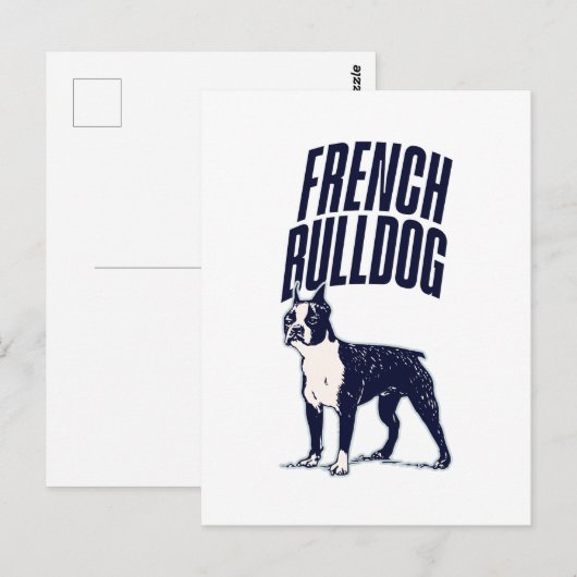 Schattigee Franse Bulldog Pet Breed Lover Briefkaart (Voorkant / Achterkant)