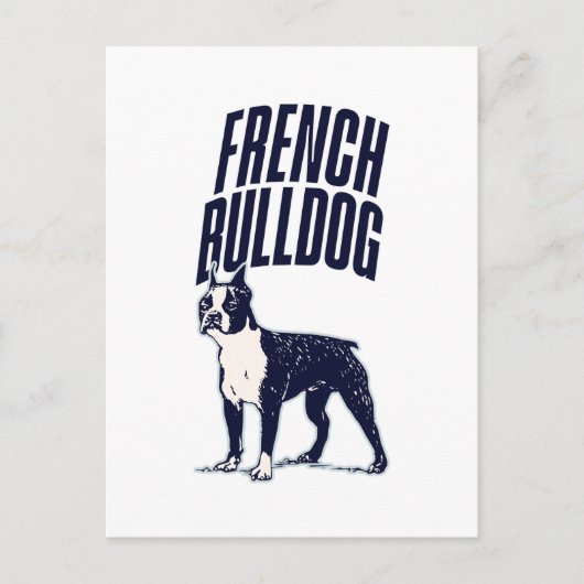Schattigee Franse Bulldog Pet Breed Lover Briefkaart (Voorkant)