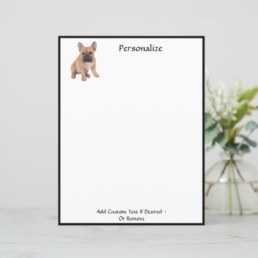 Schattigee Franse Bulldog Pet Lover gepersonalisee (Staand voorkant)