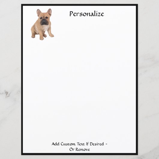 Schattigee Franse Bulldog Pet Lover gepersonalisee (Voorkant)
