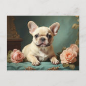  Schattigee Franse Bulldog Portret Hond Puppy Briefkaart (Voorkant)