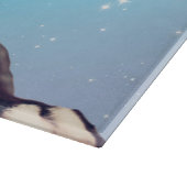 Schattigee Franse Bulldog puppy Blauw Snijplank (Hoek)