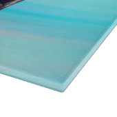 Schattigee Franse Bulldog puppy Blauw Snijplank (Hoek)