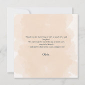 Schattigee Franse Bulldog Puppy Blue Heart Baby sh Bedankkaart (Achterkant)