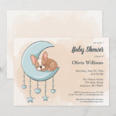 Schattigee Franse Bulldog Puppy Blue Moon Baby sho Kaart (Voorkant / Achterkant)