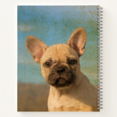 Schattigee Franse Bulldog Puppy - Funny Dog Head - Notitieboek (Achterkant)