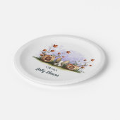 Schattigee Franse Bulldog Puppy Halloween Baby sho Papieren Bordje (Gekanteld)