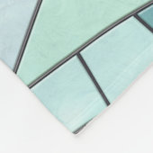 Schattigee Franse Bulldog Puppy - pastelmozaïek Fleece Deken (Hoek)