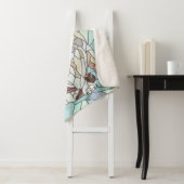 Schattigee Franse Bulldog Puppy - pastelmozaïek Sherpa Deken (In situ)