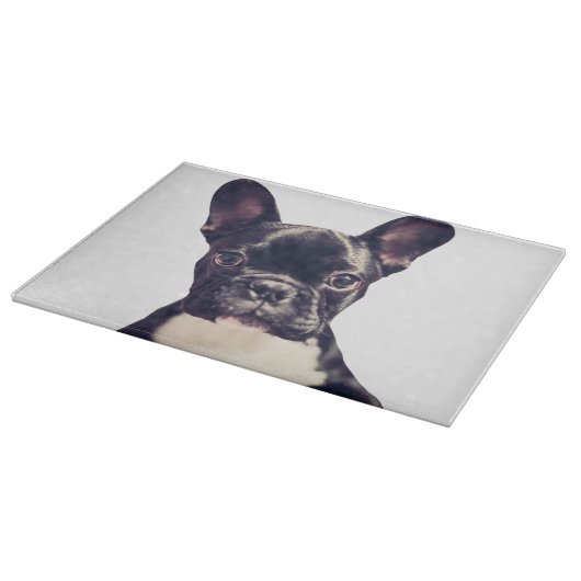 Schattigee Franse Bulldog puppy snijplank (Hoek)