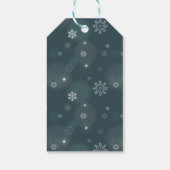 Schattigee Franse Bulldog Santa Hat Vrolijk Kerstf Cadeaulabel (Achterkant)