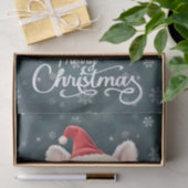 Schattigee Franse Bulldog Santa Hat Vrolijk Kerstf Tissuepapier (Geschenk)