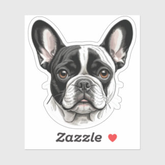 Schattigee Franse Bulldog Sticker – Schattig Honde