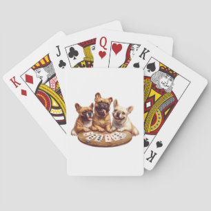 Schattigee Franse Bulldogs Speelkaarten