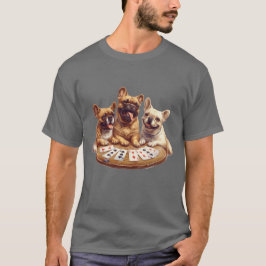 Schattigee Franse Bulldogs Speelkaarten T-shirt