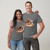 Schattigee Franse Bulldogs Speelkaarten T-shirt (Unisex)