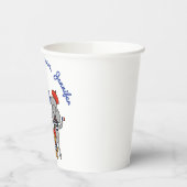 Schattigee Franse Cartoon Dieren Gepersonaliseerde Papieren Bekers (Links)