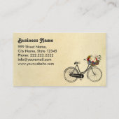 Schattigee Franse fietsbloemen | bloemist Visitekaartje (Achterkant)