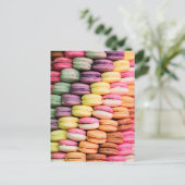 Schattigee Franse Macaron Cookies Briefkaart (Staand voorkant)