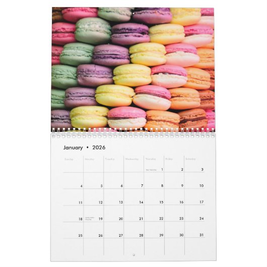 Schattigee Franse Macaron Cookies Kalender (Jan 2026)