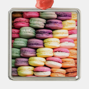 Schattigee Franse Macaron Cookies Metalen Ornament