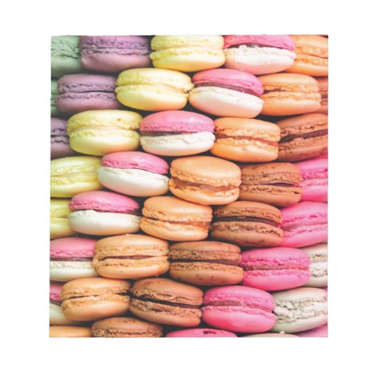 Schattigee Franse Macaron Cookies Notitieblok (Voorkant)